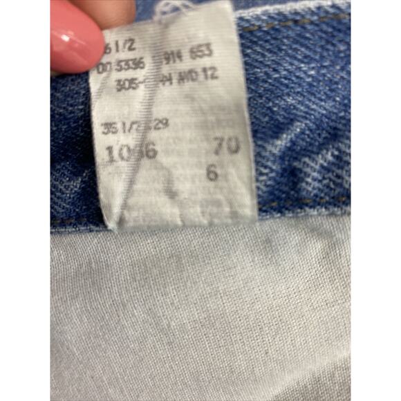 Lee Original Jeans Womens Plus Size 18 S Medium Wash Denim Straight Mom Hi Rise - Picture 5 of 11